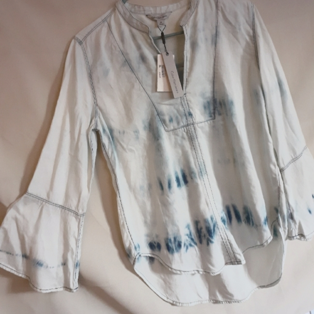 Calvin Klein boho style blouse